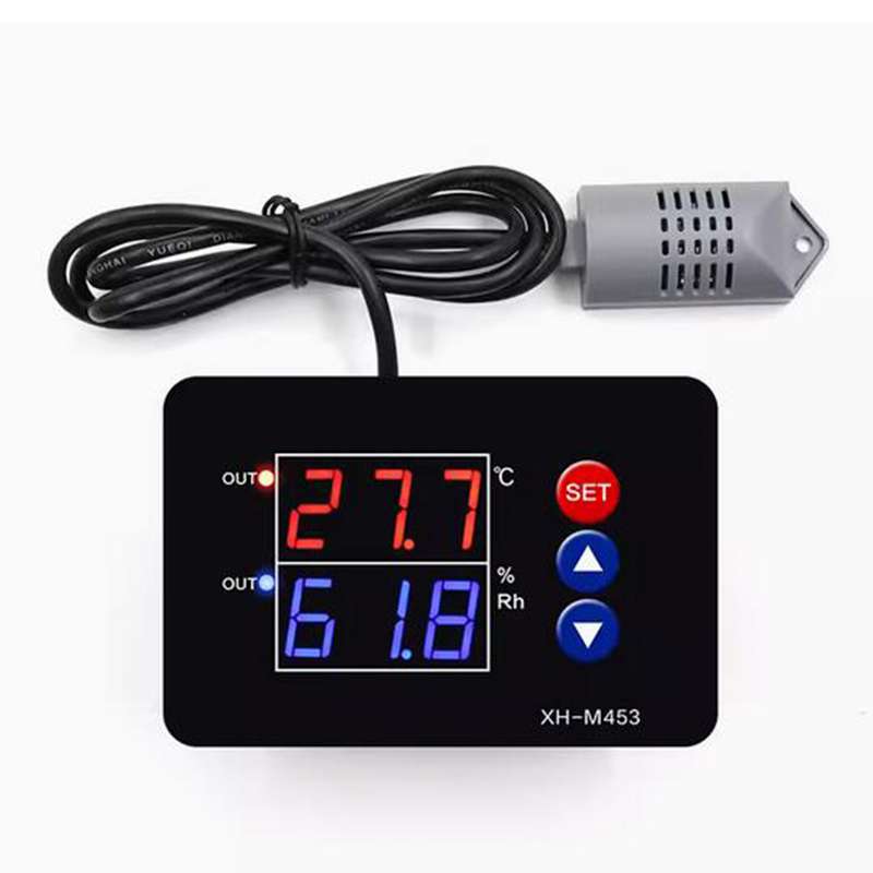 Contrôleur de Température & Humidité XH-M453 – Double Affichage Numérique AC 110–220 V | ELECTRONIC SHOP